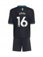 Manchester United Amad Diallo #16 Kolmaspaita Lasten 2025-26 Lyhythihainen (+ shortsit)